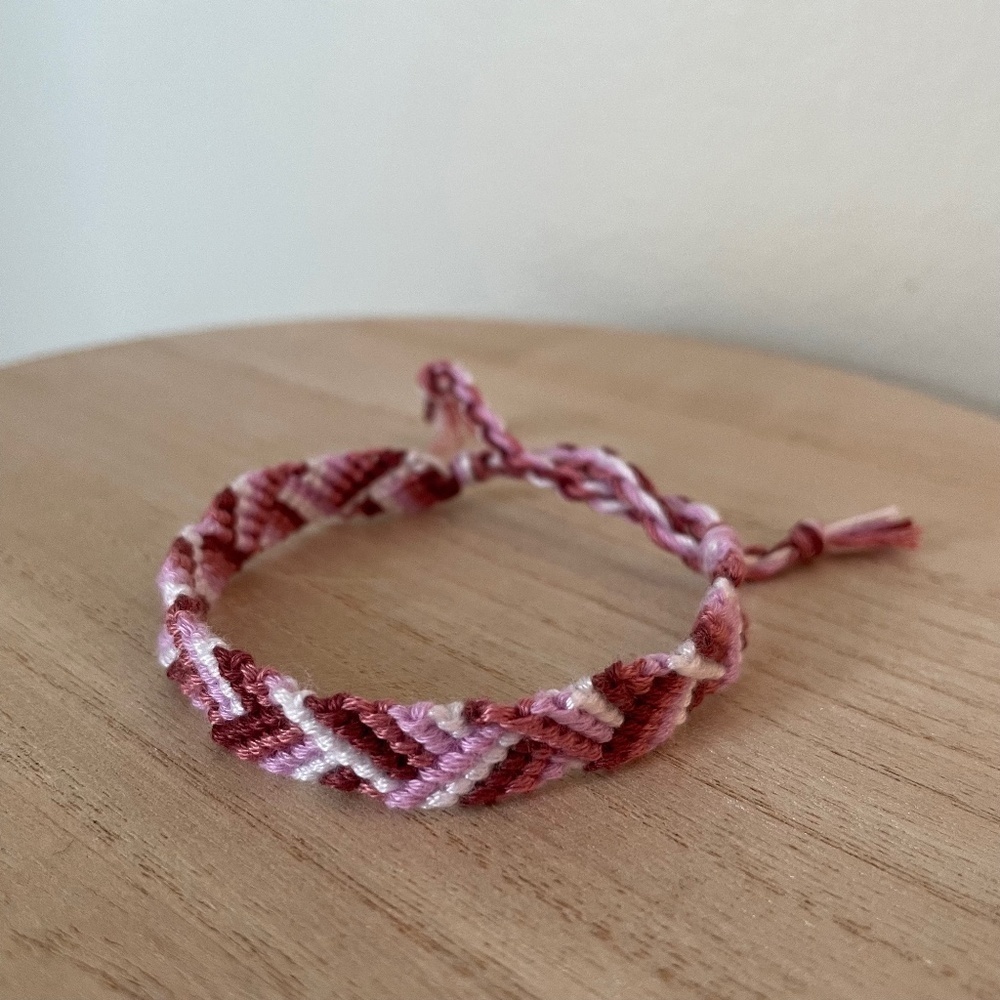 Bright Tulip Woven Bracelet
